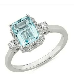 White gold plated ring